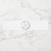 Étiquette Pour Bouteilles D'eau Couronne bleue de confirmation (Étiquettes simples)