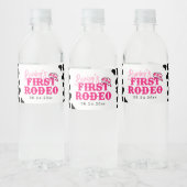 Étiquette Pour Bouteilles D'eau Cowgirl Disco Rose Premier Rodéo (Bouteilles)