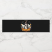 Étiquette Pour Bouteilles D'eau Crâne éffrayant Halloween Goth Bouteille d'eau Éti (Étiquettes simples)