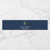 Étiquette Pour Bouteilles D'eau Crescent Moon étoile (Étiquettes simples)