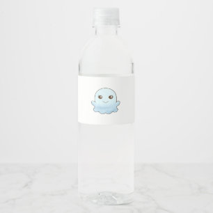 Étiquette Pour Bouteilles D'eau Cute Boo Design tendance Unique