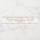 Étiquette Pour Bouteilles D'eau Cute Farm Barn Hens Birthday (Étiquettes simples)