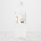 Étiquette Pour Bouteilles D'eau Cute Giraffe Baby shower Anniversaire (Devant)