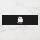 Étiquette Pour Bouteilles D'eau Cute Hey Boo Halloween (Étiquettes simples)