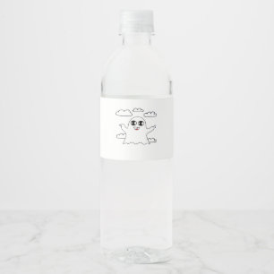 Étiquette Pour Bouteilles D'eau Cute Little Boo Style Créatif