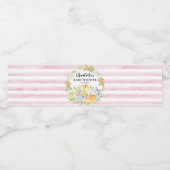 Étiquette Pour Bouteilles D'eau Cute Safari Animals (Étiquettes simples)