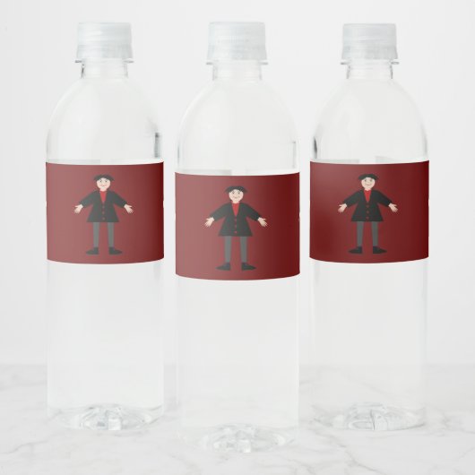Étiquette Pour Bouteilles D'eau Cute Vampire Halloween (Bouteilles)