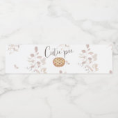 Étiquette Pour Bouteilles D'eau Cutie Pie (Étiquettes simples)