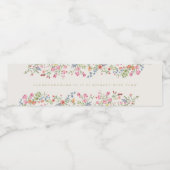 Étiquette Pour Bouteilles D'eau dainité romantique floral boho mariage de printemp (Étiquettes simples)