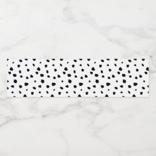 Étiquette Pour Bouteilles D'eau Dalmatien