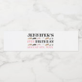 Étiquette Pour Bouteilles D'eau Danse Chaussures Ballet Tap Jazz Lyrique Anniversa (Étiquettes simples)