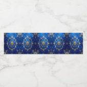 Étiquette Pour Bouteilles D'eau Déco de Fêtes Bleue (Étiquettes simples)