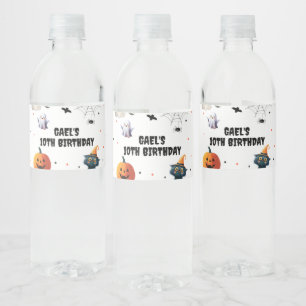 Étiquette Pour Bouteilles D'eau Décor d'anniversaire éffrayant Boo Halloween Ghost