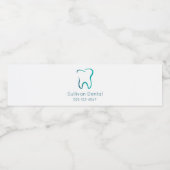 Étiquette Pour Bouteilles D'eau Dental Tooth Image Dentistry Clinique Affaires (Étiquettes simples)