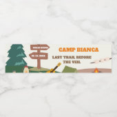 Étiquette Pour Bouteilles D'eau Dernier Sentier Avant Le Camp Veil Bachelorette Pa (Étiquettes simples)