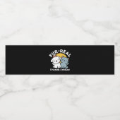 Étiquette Pour Bouteilles D'eau Des amis vrais pour toujours | Cute Cat & Chien Du (Étiquettes simples)