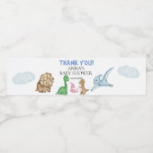 Étiquette Pour Bouteilles D'eau Des bébés dinosaures tropicaux ! (Étiquettes simples)