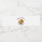 Étiquette Pour Bouteilles D'eau Dîner de Noël UK Festive British Food (Étiquettes simples)