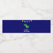 Étiquette Pour Bouteilles D'eau Dinosaur Amusant Thème anniversaire bund garçons f (Étiquettes simples)