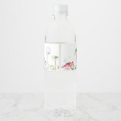 Étiquette Pour Bouteilles D'eau Dinosaur bouteille d'eau d'anniversaire étiquette  (Dos)