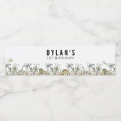 Étiquette Pour Bouteilles D'eau Dinosaure préhistorique Thème Anniversaire (Étiquettes simples)