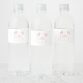 Étiquette Pour Bouteilles D'eau Dinosaure Rose (Bouteilles)