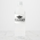 Étiquette Pour Bouteilles D'eau Diplômé 2026 (Devant)