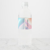 Étiquette Pour Bouteilles D'eau Diplômé Moderne (Dos)