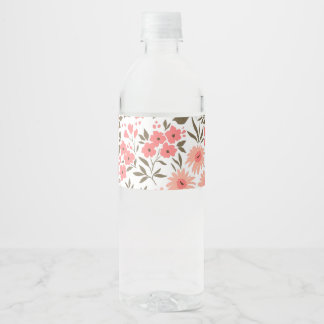 Étiquette Pour Bouteilles D'eau Douces rêves floraux