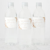 Étiquette Pour Bouteilles D'eau Douche Boho Beige (Bouteilles)