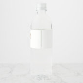 Étiquette Pour Bouteilles D'eau Douche Boho Beige (Dos)