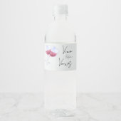 Étiquette Pour Bouteilles D'eau Douche pour mariée (Devant)