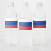 Étiquette Pour Bouteilles D'eau Drapeau de la Russie (Bouteilles)