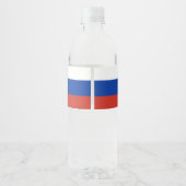 Étiquette Pour Bouteilles D'eau Drapeau de la Russie (Dos)