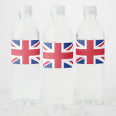 Étiquette Pour Bouteilles D'eau Drapeau du Royaume-Uni (Bouteilles)