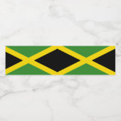Étiquette Pour Bouteilles D'eau Drapeau jamaïcain (Étiquettes simples)