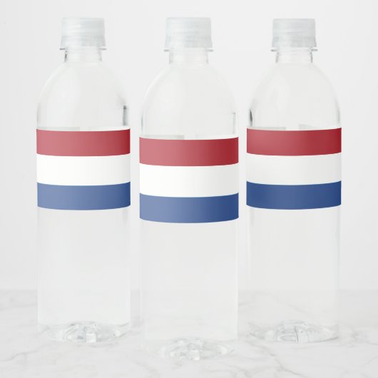 Étiquette Pour Bouteilles D'eau Drapeau Pays-Bas (Bouteilles)