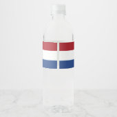 Étiquette Pour Bouteilles D'eau Drapeau Pays-Bas (Dos)