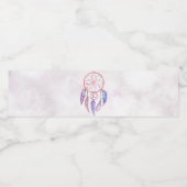 Étiquette Pour Bouteilles D'eau Dreamcatcher Sleepover fête d'anniversaire (Étiquettes simples)