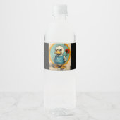 Étiquette Pour Bouteilles D'eau drôle canard (Devant)