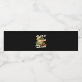 Étiquette Pour Bouteilles D'eau Drôle Rendre Amerigator Donald Parody Américain (Étiquettes simples)