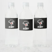 Étiquette Pour Bouteilles D'eau Eat Drink And Be Scared Retro Classic (Bouteilles)