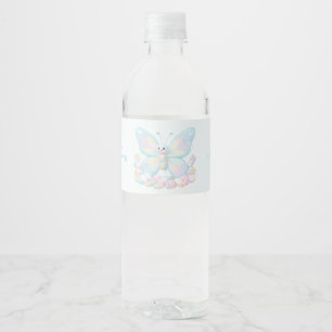 Étiquette Pour Bouteilles D'eau Eau de Fête de Naissance Garçon Papillon de Barbe