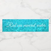 Étiquette Pour Bouteilles D'eau Eau de mer Rouge (Étiquettes simples)
