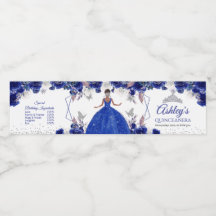 Eau Princesse Royale Bleue Argentée Quinceañera