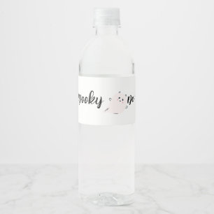 Étiquette Pour Bouteilles D'eau Éffrayant Halloween 1er anniversaire Citrouill