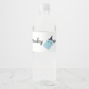 Étiquette Pour Bouteilles D'eau Éffrayant Halloween 1er anniversaire Citrouill