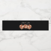 Étiquette Pour Bouteilles D'eau Elégance d'automne de l'aquarelle Mariage- (Étiquettes simples)