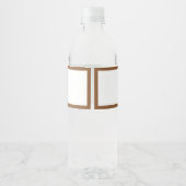 Étiquette Pour Bouteilles D'eau Élégant Boho Western Cowboy Mariage (Dos)