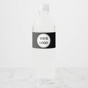 Étiquette Pour Bouteilles D'eau Élégant, contemporain, poli et personnalisable.